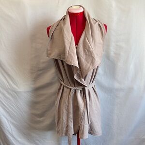 Streetwear Society Taupe Draped Blouse